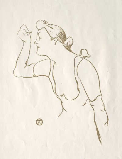 Paula Brébion, 1893.  de Henri de Toulouse Lautrec