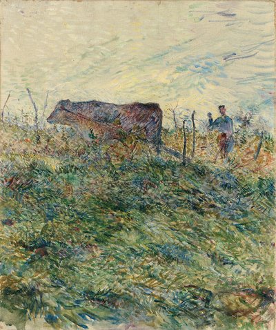 Arando na vinha, 1883 de Henri de Toulouse Lautrec