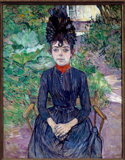 Retrato de Justine Dieuhl Pintura de Henri de Toulouse Lautrec (1864-1901) 1891 Sol. 0,74x0,58 m Paris, musee d