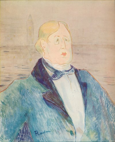 Retrato de Oscar Wilde, 1895 de Henri de Toulouse Lautrec