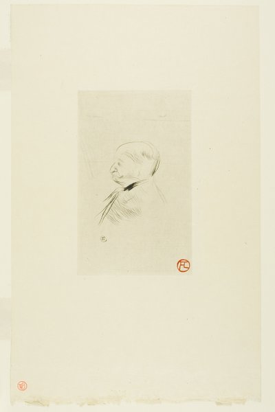 Retrato de um homem de Henri de Toulouse Lautrec