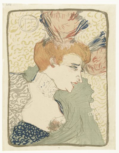 Retrato da artista do Music Hall Marcelle Lender de Henri de Toulouse Lautrec