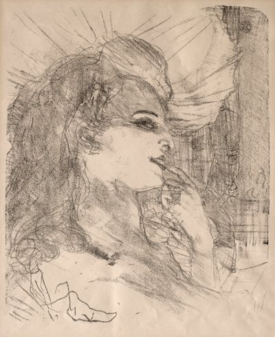 Retratos de Atores e Atrizes: Treze Litografias: Anna Held de Henri de Toulouse Lautrec