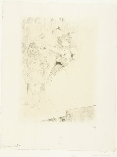 Retrato da atriz Marcelle Lender dançando o boléro na ópera Chilpéric Lender dansant le pas de bolero de Henri de Toulouse Lautrec