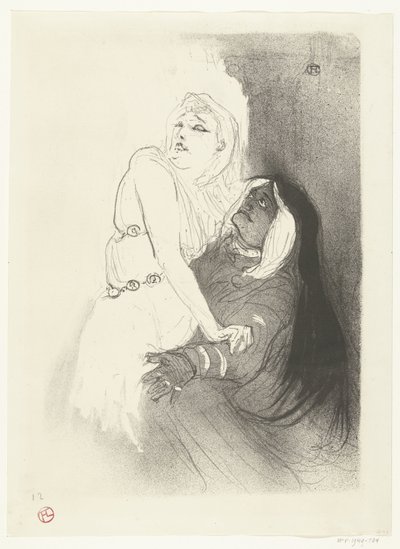 Retrato da actriz Sarah Bernhardt na peça Phèdre (Phaedra)
A la Renaissance. Sarah Bernhardt dans Phèdre de Henri de Toulouse Lautrec
