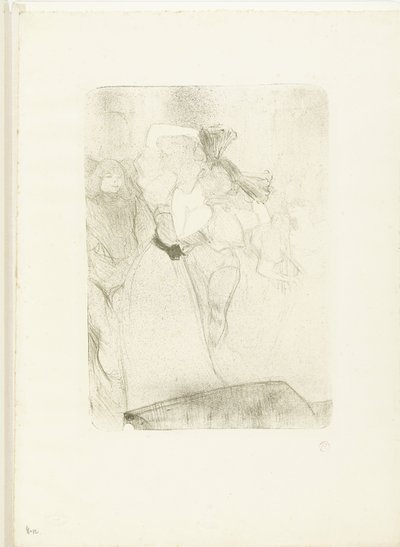 Retrato da cantora Marcelle Lender enquanto ela dança o boléro na ópera Chilpéric
Lender de dos dansant le boléro de Henri de Toulouse Lautrec