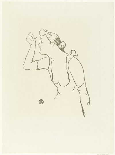 Retrato da cantora Paula Brebion
Concerto do café (título da série) de Henri de Toulouse Lautrec