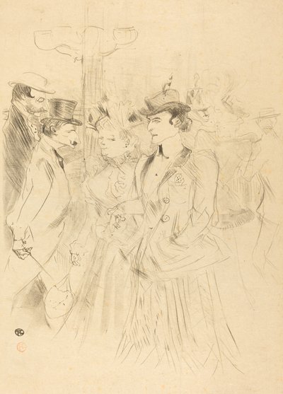 Passeio Passeio, 1899. de Henri de Toulouse Lautrec