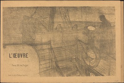 Prospecto Programa da Obra, 1895. de Henri de Toulouse Lautrec