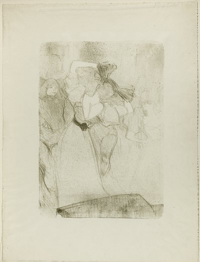 Rückansicht von Lender, der den Bolero in Chilpéric tanzt von Henri de Toulouse-Lautrec