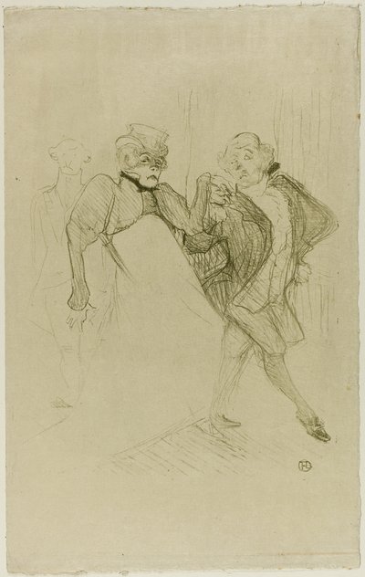 Réjane e Galipaux, em Madame Sans-Gêne de Henri de Toulouse Lautrec
