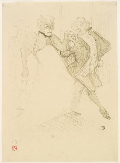 Réjane e Galipaux em Madame Sans-Gêne. de Henri de Toulouse Lautrec