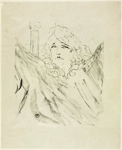 Sarah Bernhardt, da Treize Litografias de Henri de Toulouse Lautrec