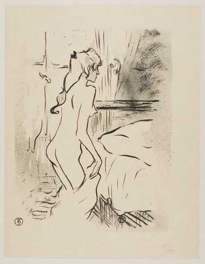 Estudo de uma mulher de Henri de Toulouse Lautrec