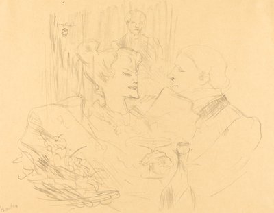 Abendessen in London, 1896 von Henri de Toulouse Lautrec