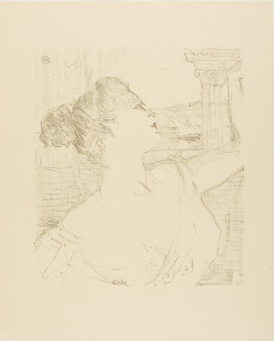 Sybil Sanderson, de Treze Litografias de Henri de Toulouse Lautrec