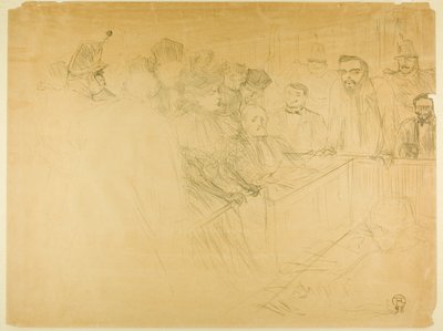 O Julgamento Arton (terceira placa) de Henri de Toulouse Lautrec