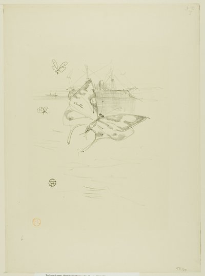 As Borboletas, de Melodias de Désiré Dihau de Henri de Toulouse Lautrec