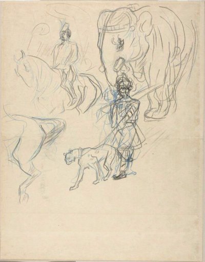 O Cortejo do Rajá de Henri de Toulouse Lautrec