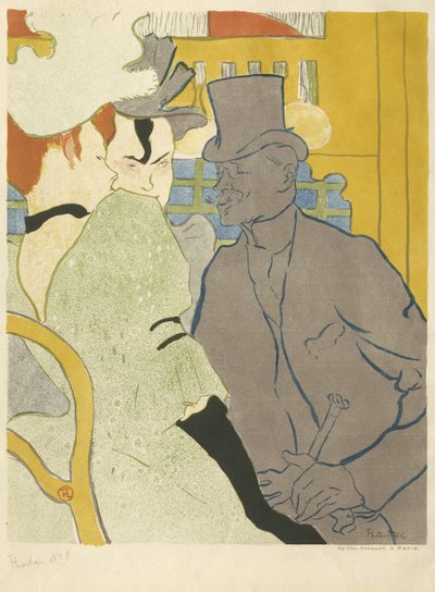 O inglês no Moulin Rouge, 1892 de Henri de Toulouse Lautrec