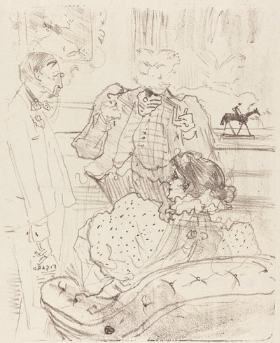 The Forfeit La gage, 1897. de Henri de Toulouse Lautrec