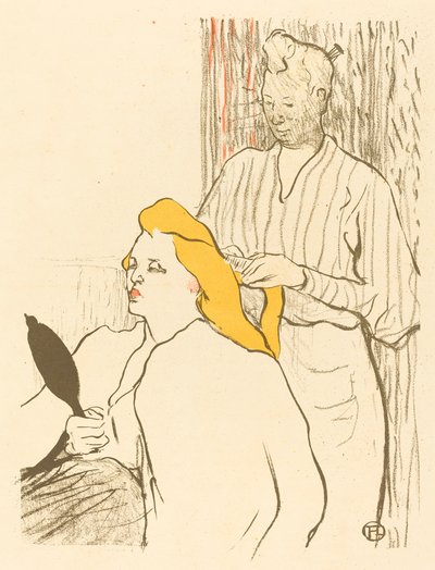 O Cabeleireiro - Programa para o Teatro Livre O Cabeleireiro - Programa para o Teatro Livre, 1893. de Henri de Toulouse Lautrec