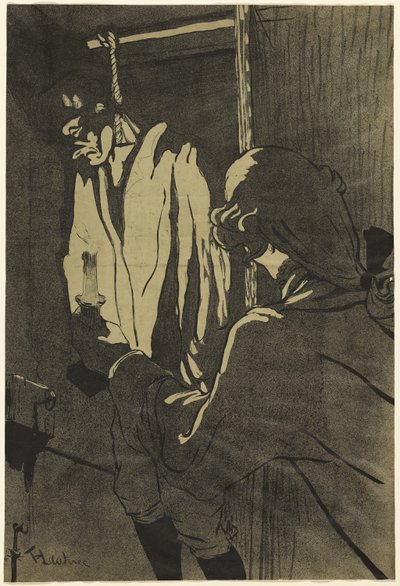 O homem enforcado de Henri de Toulouse Lautrec