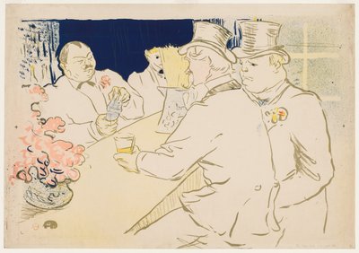 O Bar Irlandês e Americano, Rue Royale de Henri de Toulouse Lautrec