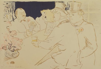 O Bar Irlandês e Americano, rue Royale, para The Chap Book, 1895 de Henri de Toulouse Lautrec