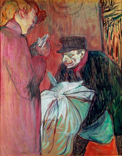 A Lavandaria da Casa. Pintura de Henri de Toulouse-Lautrec (Toulouse Lautrec de Henri de Toulouse Lautrec