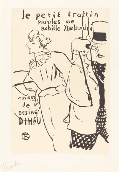 A menininha de recados (Le petit trottin) de Henri de Toulouse Lautrec