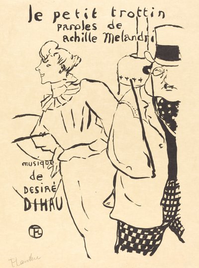 A menininha de recados Le petit trottin, 1893. de Henri de Toulouse Lautrec