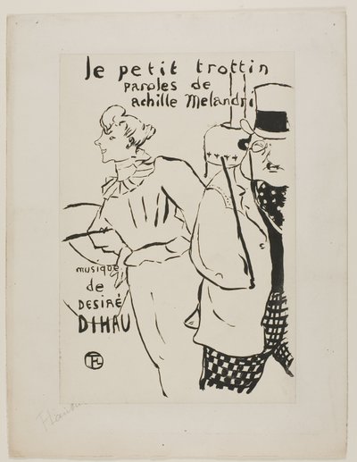 A menininha de recados de Henri de Toulouse Lautrec