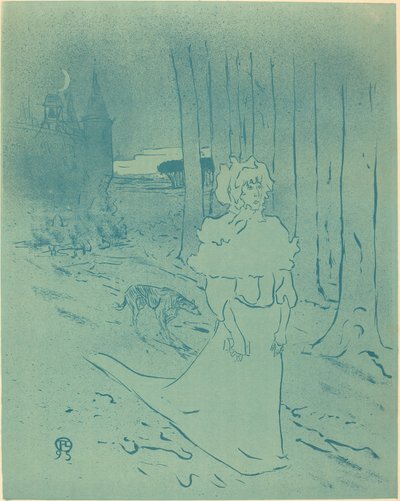 A Senhora do Solar ou o Presságio La chatelaine ou le tocsin, 1895. de Henri de Toulouse Lautrec