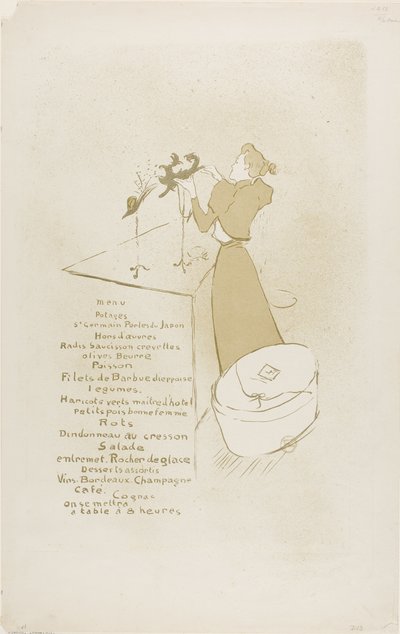 A chapeleira, Renée Vert de Henri de Toulouse Lautrec