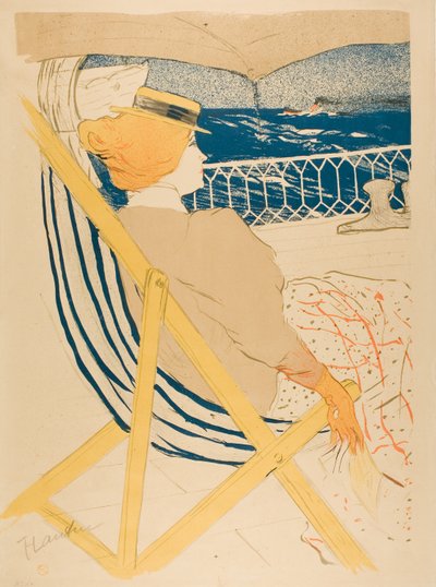 O Passageiro na Cabine 54—Cruzeiro de Henri de Toulouse Lautrec