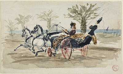 A Promenade des Anglais em Nice de Henri de Toulouse Lautrec