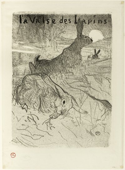 A valsa dos coelhos de Henri de Toulouse Lautrec