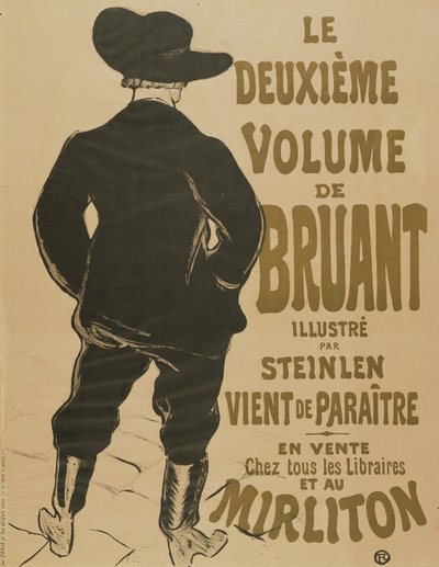 O segundo volume de Bruant, 1893 de Henri de Toulouse Lautrec