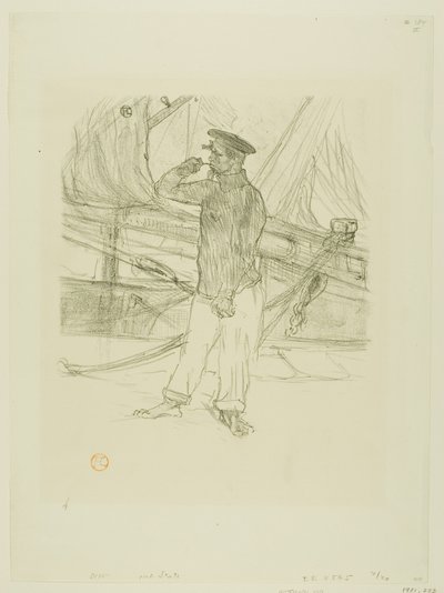 O Arenque Defumado, de Melodias de Désiré Dihau de Henri de Toulouse Lautrec