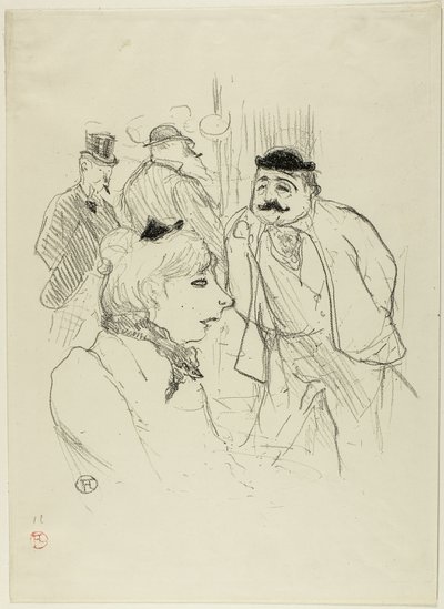 A Caçada - Moulin Rouge de Henri de Toulouse Lautrec