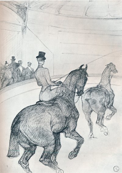Truque-piloto de condução em tandem, c1899 1934 de Henri de Toulouse Lautrec
