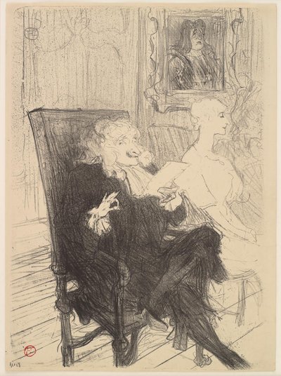 Truffier e Moreno, em Mulheres cultas de Henri de Toulouse Lautrec