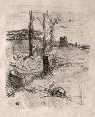 Um cemitério na Galiza de Henri de Toulouse Lautrec