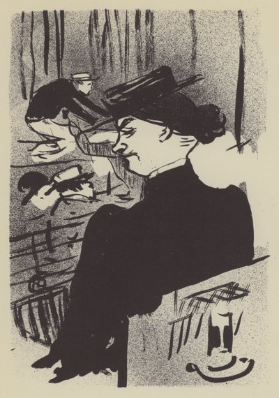 Um espectador de Henri de Toulouse Lautrec