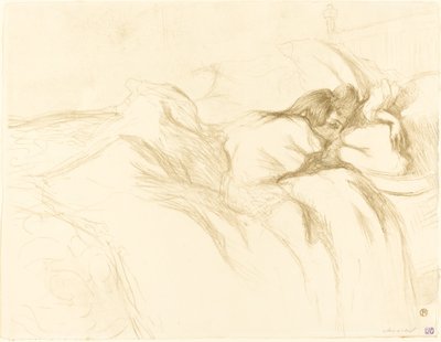 Mulher dormindo de Henri de Toulouse Lautrec
