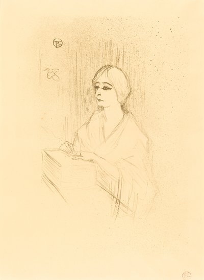 Yahne in His Box Yahne dans sa loge, 1895. de Henri de Toulouse Lautrec