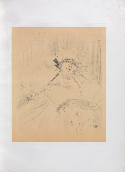 Yvette Guilbert-English Series: Ancient Song, 1898. de Henri de Toulouse Lautrec