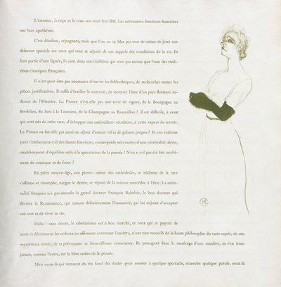 Yvette Guilbert-French Series: No. 10, 1894. de Henri de Toulouse Lautrec