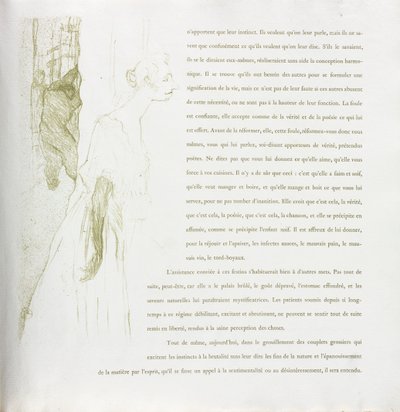 Série Yvette Guilbert-French: No. 11 de Henri de Toulouse Lautrec